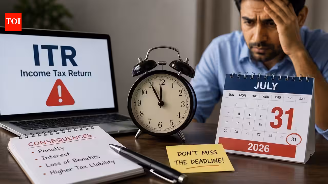ITR filing deadline: What happens if you don’t file your income tax return by July 31, 2026? Penalty, consequences explained