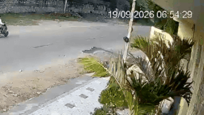 Caught on camera: Speeding Thar rams into scooter, 57-year-old dies | Jaipur News
