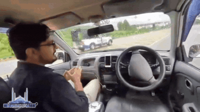 Watch: ‘Driverless’ car crashes into police van after internet outage in Islamabad