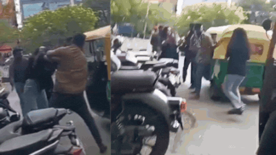 Watch: 2 girls, auto driver exchange blows on Bengaluru road over fare dispute | Bengaluru News