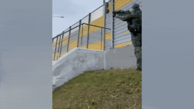 Watch: Russian soldier takes down Ukrainian drone with portable air defence system near Moscow